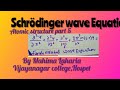 Schrödinger wave Equation and its Applications,Bsc 1sem