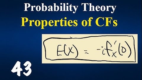 6.3 Characteristic Functions Part 2