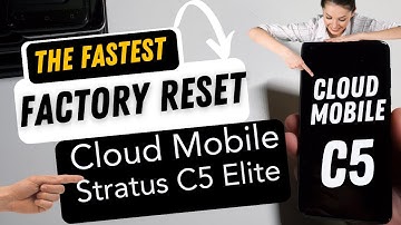 Cloud Mobile Factory Reset - The Easy & Quick Way - English Instructions - Stratus C5 Elite