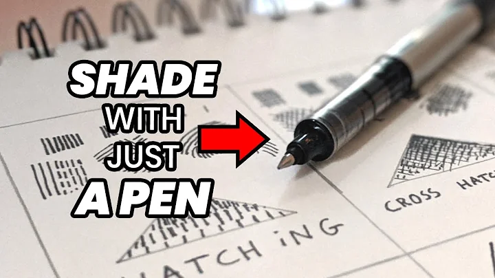 How to shade with just a pen - Drawing for beginners