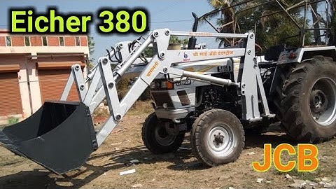 Eicher 380 New Jcb 3dx backhoe machine loading || Eicher 380, 40hp