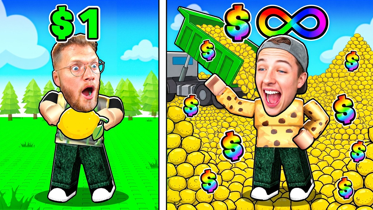$1 to $978,435,342 by Selling Lemons in Roblox!
