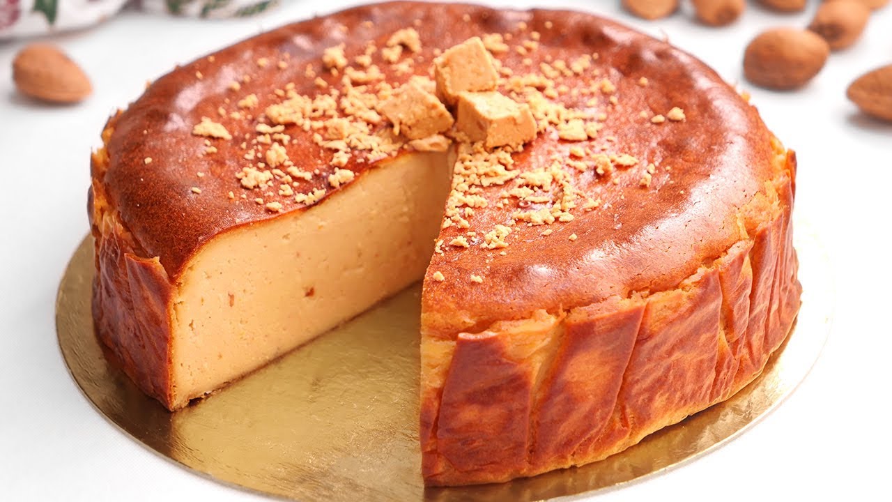 Tarta de Turrón Cremosa y muy Fácil de Hacer | Cheesecake de Turrón Blando - YouTube