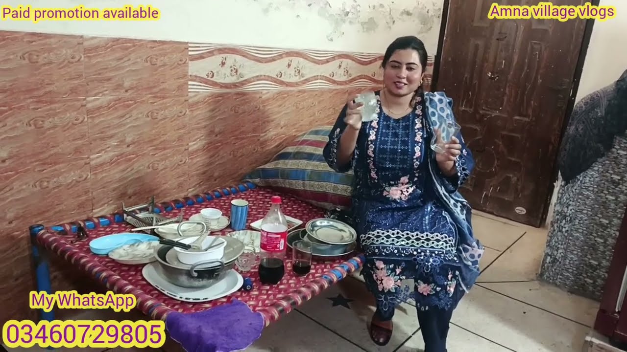 Blue dress mein to waqi Kamal hogiya||sahi bolty thy sub||Amna Village Vlogs
