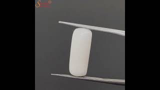 Natural 7.15 Carat White Coral Gemstone, Munga Stone