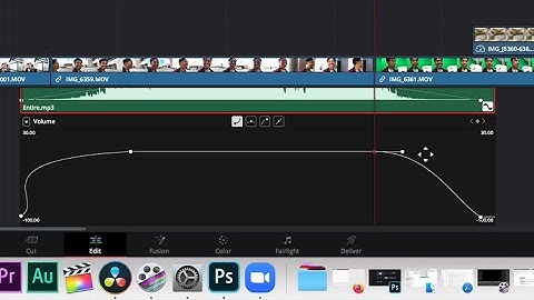 DaVinci Resolve for Beginners - How to Fade In Audio and Fade Out Audio Using Keyframes