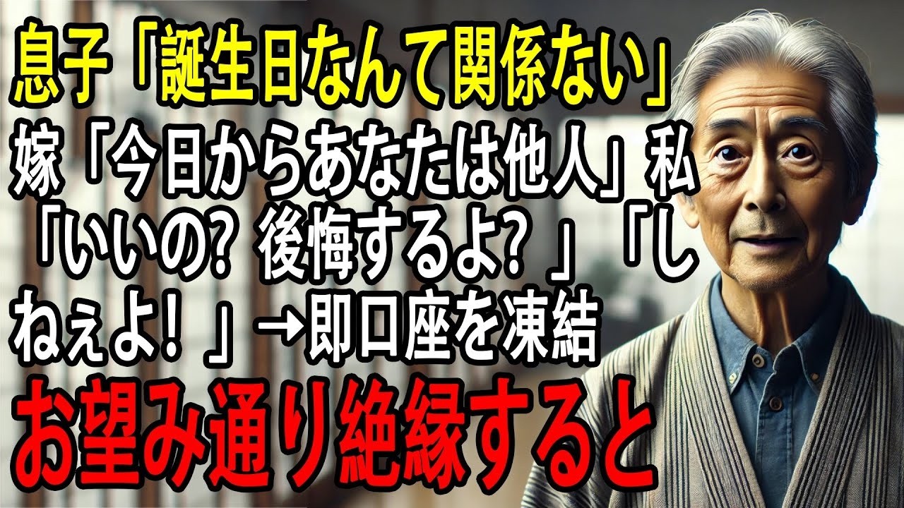 「お前は俺が面倒を見てやるから、黙って従ってろ」―そう言って義母に毎月29万円もの仕送りを要求してきた夫。私は何も言い返せず、ただ床の冷たさに耐えながら5年間、家族のために尽くしてきた。しかし、彼らが私の母を「介護が必要な認知症」と偽って、周囲に嘘を広めていることを知った時、私は静かに反撃を決意した。夫のパソコンには、愛人との新居の設計図が保存されていた。私は証拠を全て揃え、あの親子を目の前...
