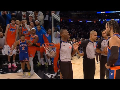 Shai Gilgeous-Alexander hits game winner vs Knicks then Brunson has words for refs