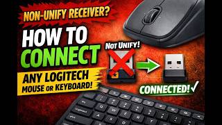 How to Pair Logitech Non-Unifying USB Receiver with a mouse or Keyboard
