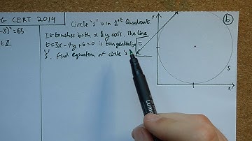 Leaving Cert 2019 Circle Question