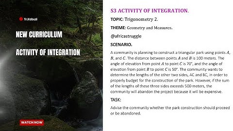 S3 Activity Of Integration solution topic 7..............@africastruggle