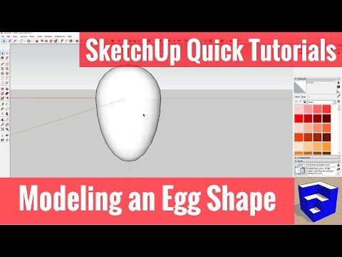 Model an Egg Shape in SketchUp with Follow Me and Scale - SketchUp Quick Tutorials