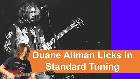 How to Play Duane Allman Slide Guitar Licks in Standard Tuning