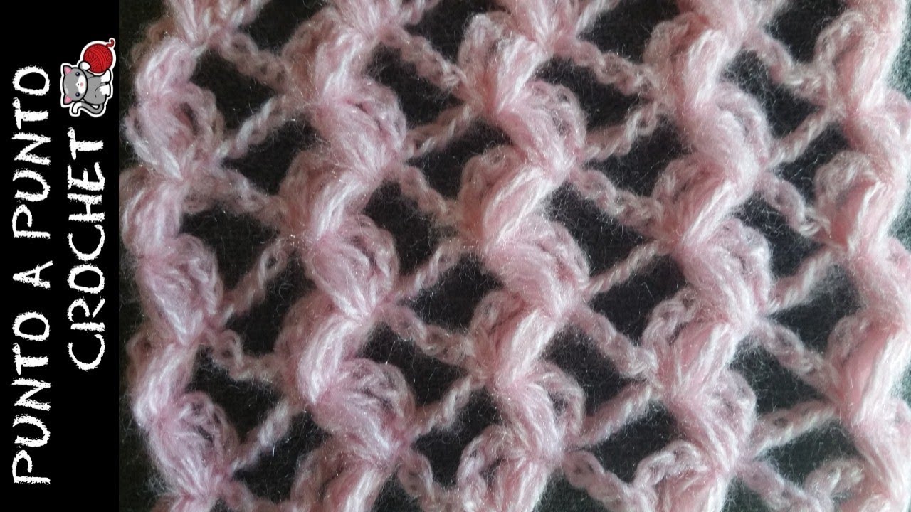 PUNTO CALADO  No. 8 en crochet PASO A PASO