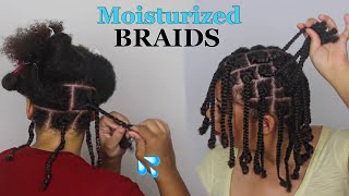 How to Braid Natural Hair Properly As A Protective Style - No Added Hair Needed!