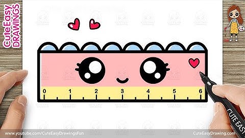 How to Draw a Cute Ruler - Easy Step-by-Step Drawing and Coloring for Kids!