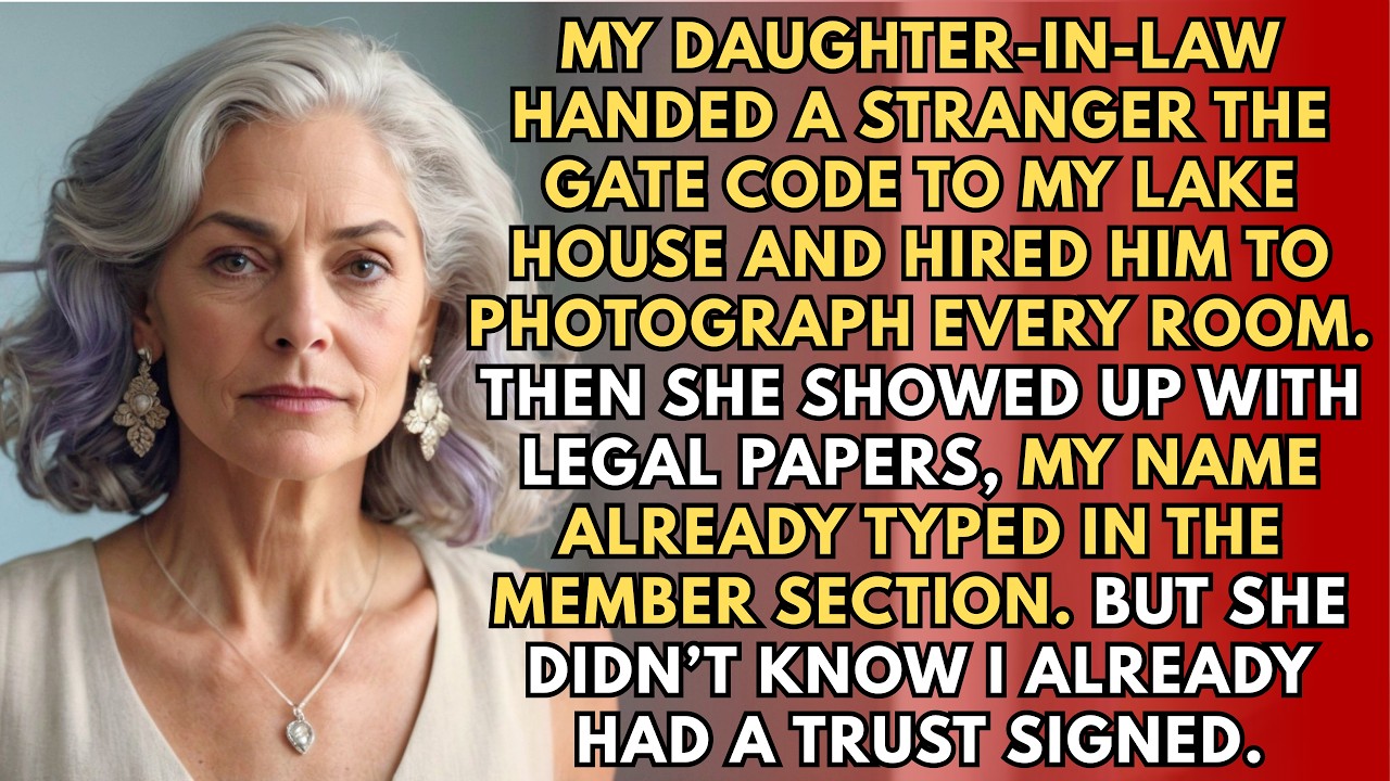 The morning security chime went off just as I was pouring my coffee, and on the kitchen tablet I watched a stranger in a photographer's vest punch in my gate code like he owned the place. "Sarah...