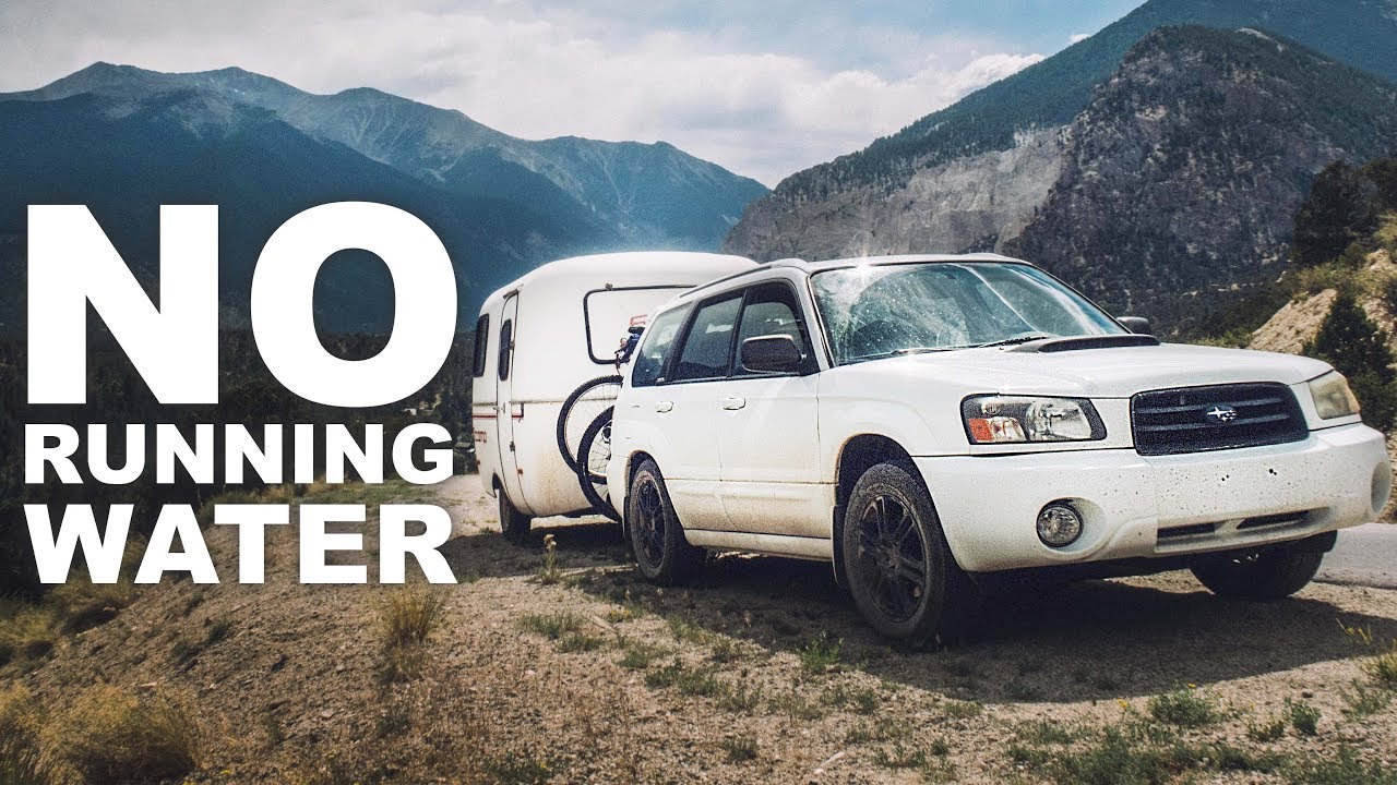 Living w/ NO Running Water - HOW? // 13ft Scamp Trailer - YouTube