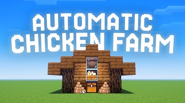 How to Build Simple Automatic Chicken Farm - Minecraft Tutorial