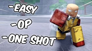 The Azerus Combo || The Strongest Battlegrounds || 100% One Shot Saitama Combo