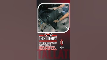 Tech Tuesdays 3rd Gen Camaro Carpet Kit Install