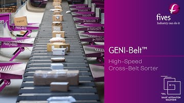 [Intralogistics] GENI-Belt™ High-Speed Cross-Belt Sorter