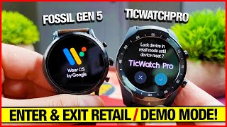 Wear OS Retail/Demo Mode How to Enter & Exit (Fossil Gen 5, TicwatchPro 3)! screenshot 4