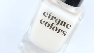 LINEN | Cirque Color sheer white nail polish topper base or french manicure milk bath nails