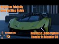 Realistic Lamborghini Render in Blender 3D | Beginner Friendly | Step By Step Guide