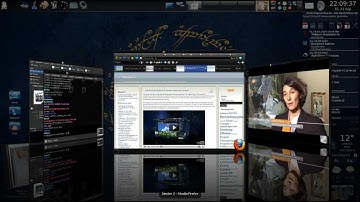 ubuntu Linux 3D desktop effects (KDE & Compiz Fusion & CairoDock) fullHD 1080p