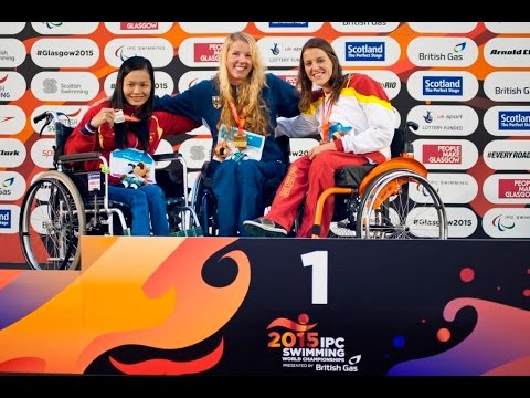 Women's 100m Breaststroke SB5 | Victory Ceremony | 2015 IPC Swimming World Championships Glasgow