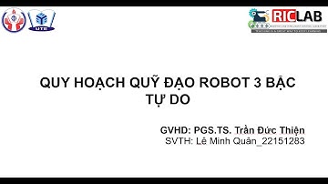 Quy hoạch quỹ đạo để điều khiển robot 3 bậc tự do