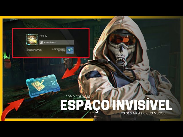 nome com espaço invisível para free fire