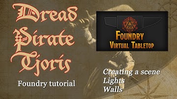 Foundry VTT - creating a scene with dynamic lighting and walls