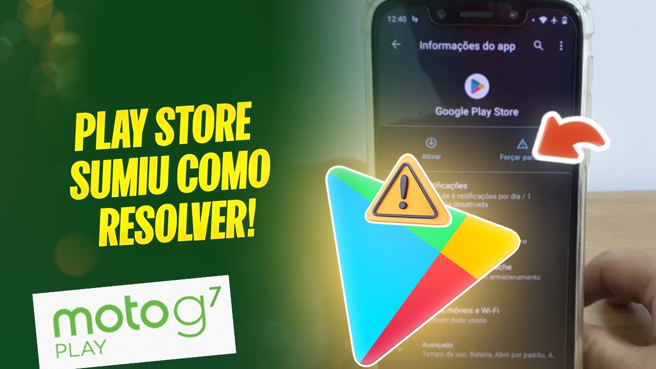 Moto G7 Play - Play Store sumiu? Como resolver! 