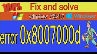 How To Fix Windows Update Error 0X8007000D In Windows 10 Tutorial 2020 Easy Method