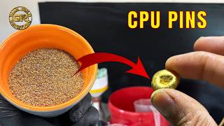Gold Recovery from CPU Pins | Recover Gold From CPUs Easy Method