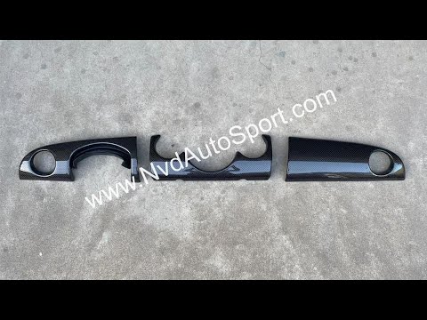 Mini R50, R52, R53 JCW Carbon Fiber dash trims from NVD Autosport - YouTube