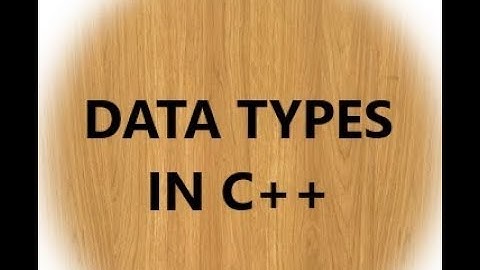 C++|| DATA TYPES IN C++ || 11TH COMPUTER SCIENCE || TNSCERT SYLLABUS
