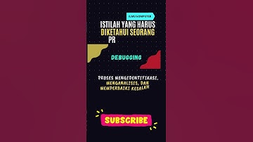 DEBUGGING _ Istilah-istilah dalam dunia programmer  #shorts