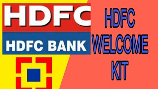 hdfc welcome kit unboxing || rana cyber world ||