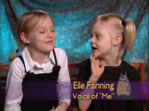 Dakota and Elle Fanning - My Neighbor Totoro