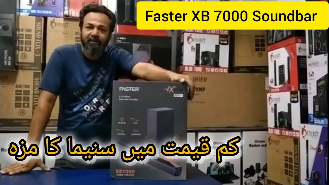 Faster XB7000 Theater Soundbar || Unboxing Review Soundtest 2024 (