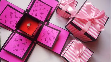 How to make Rectangle explosion box-birthday box-2023!Rehmani