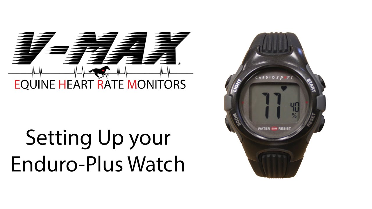 Setting Up your V-MAX Equine Heart Rate Monitor Enduro-Plus Watch
