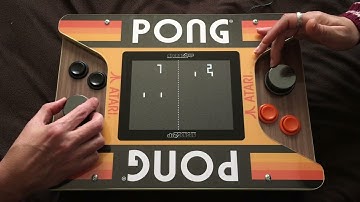 Nate and Beth play Pong Doubles on Arcade1Up Head-To-Head Countercade
