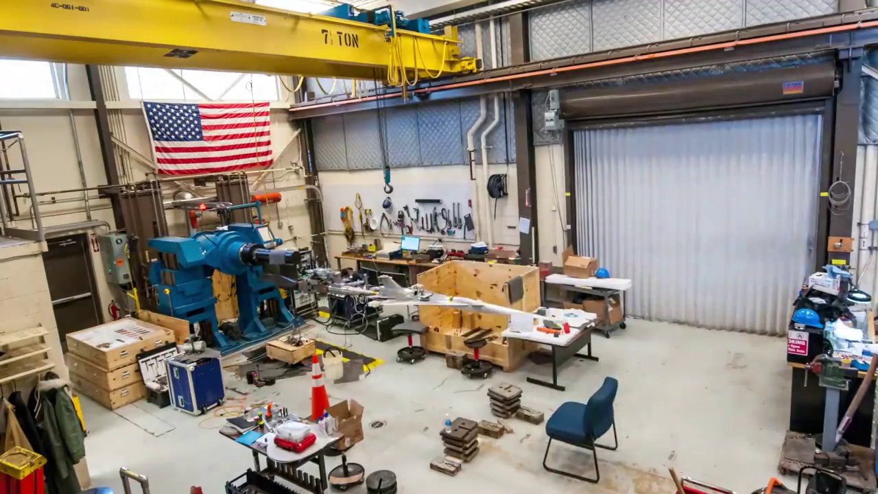 Time-Lapse Assembly of NASA QueSST scale model of a supersonic passenger plane aerospace turismo