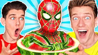 Best of Food Art Challenges!!! *Must See* How To Make The Best Disney Avengers \& Minecraft Art