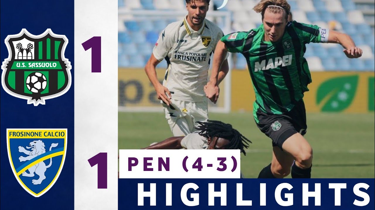 Sassuolo vs Frosinone 1-1 Highlights | Coppa Italia 2026/27 | All Goals and Highlights
