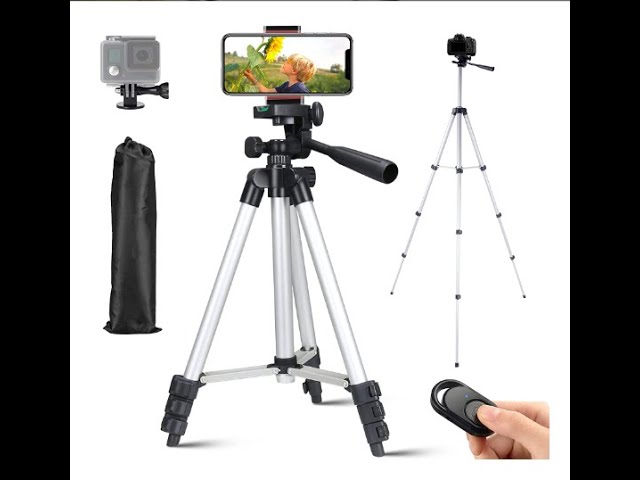 Phone Tripod, Lusweimi 67-inch Horizontal Tripod Stand with 360° Adjustable  Ball Head and Wireless Remote for Camera/iPhone/Webcam, Tripod for Video